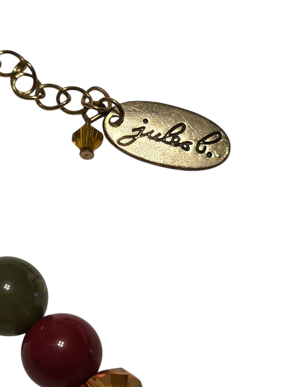 Jules B Vintage Jewel Tone Assorted Crystal Lucite & Acrylic Beaded Necklace - Picture 4 of 7
